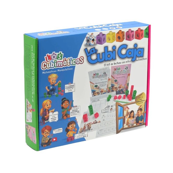 Libro Los Cubimáticos + material manipulativo (Cubi Caja)