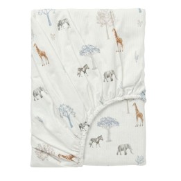 Sábana bajera de punto cuna mini 50x80 Tanzania (multicolor) de Bimbid