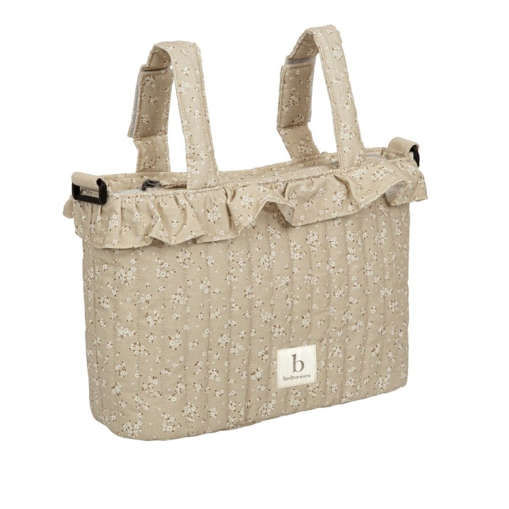 Bolso pañalera crossbody Anaís (lino) de Bimbidreams