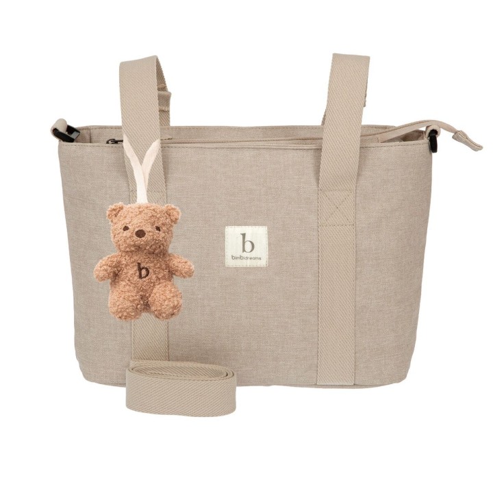 Bolso pañalera crossbody Florencia (lino) de Bimbidreams
