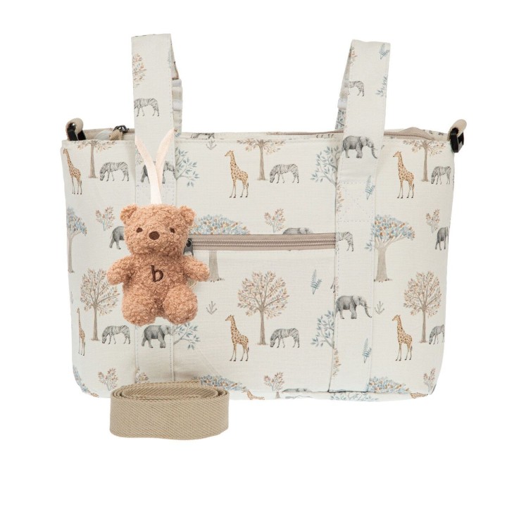 Bolso pañalera crossbody Tanzania (multicolor) de Bimbidreams