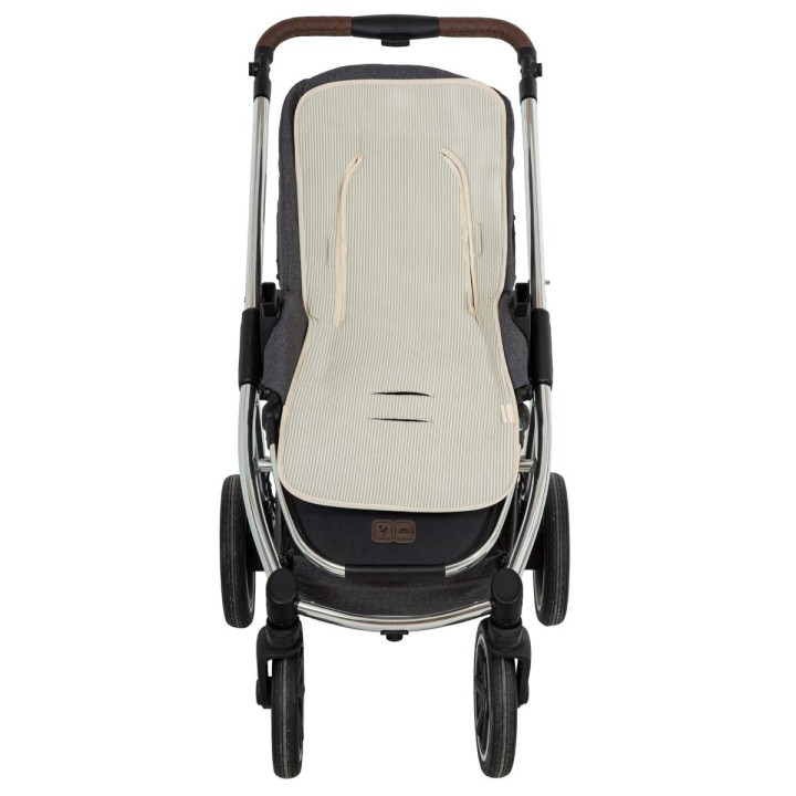 Colchoneta silla de paseo Veneto (blanco/lino) de Bimbidreams