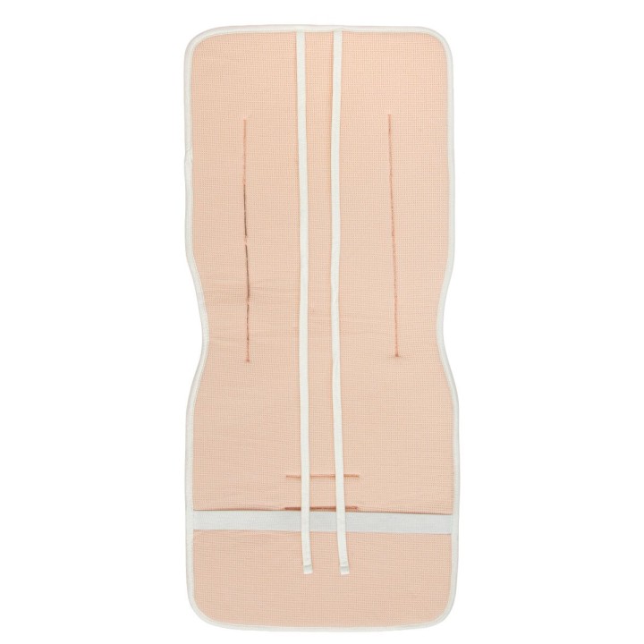 Colchoneta silla de paseo Monet (blanco/rosa) de Bimbidreams