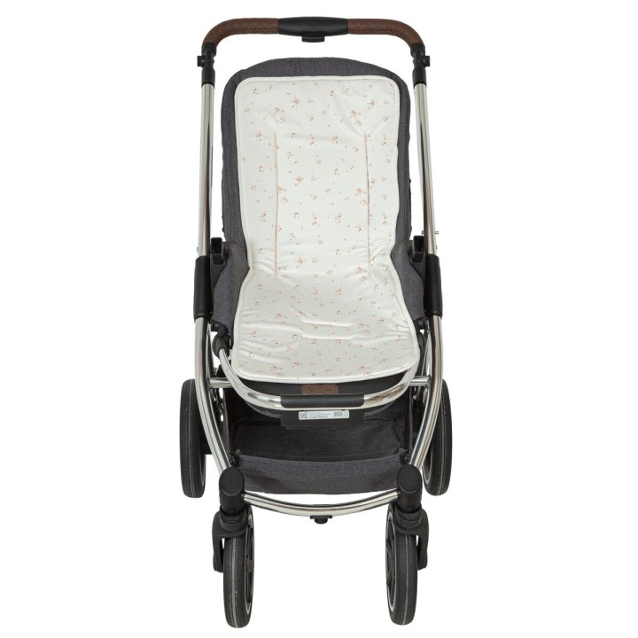 Colchoneta silla de paseo Monet (blanco/rosa) de Bimbidreams
