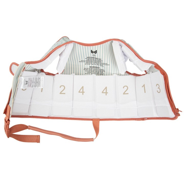 Chaleco flotador bebé 1-3 años Guss (blanco/verde) de Bimbidreams