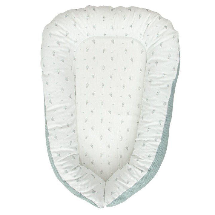 Cuna nido reductor Blue Sky (blanco/verde) de Bimbidreams