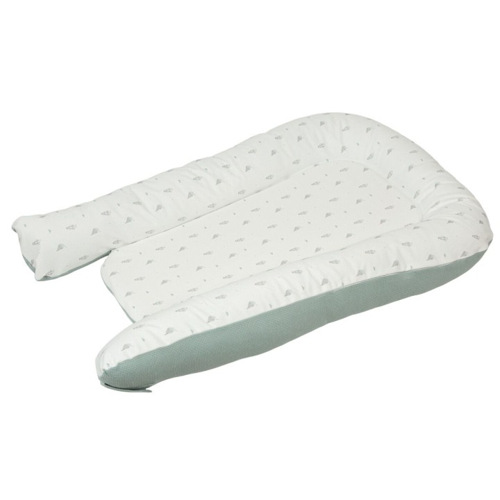 Cuna nido reductor Blue Sky (blanco/verde) de Bimbidreams