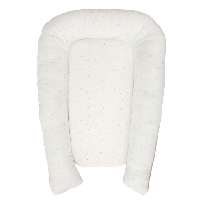Cuna nido reductor Happy Forest (blanco/lino) de Bimbidreams