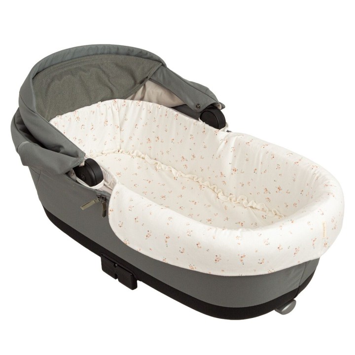 Interior de capazo para carrito Monet (blanco/rosa) de Bimbidreams
