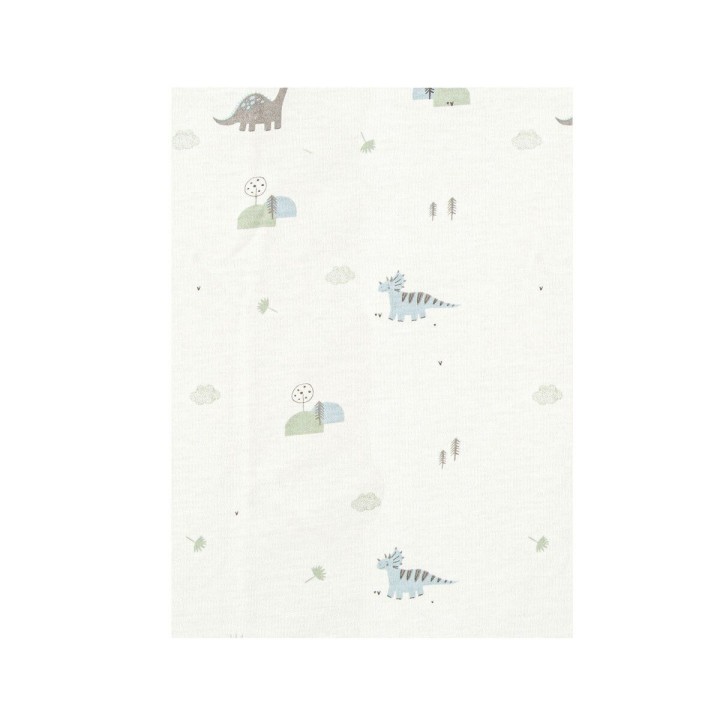 Sábana bajera de punto cuna mini 50x80 Trex (blanco/verde) de Bimbidre