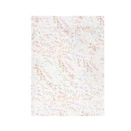 Sábana bajera de punto cuna mini 50x80 Niza (blanco/lila) de Bimbidrea