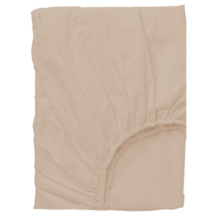 Sábana bajera de punto cuna 60x120 Bambú (beige) de Bimbidreams