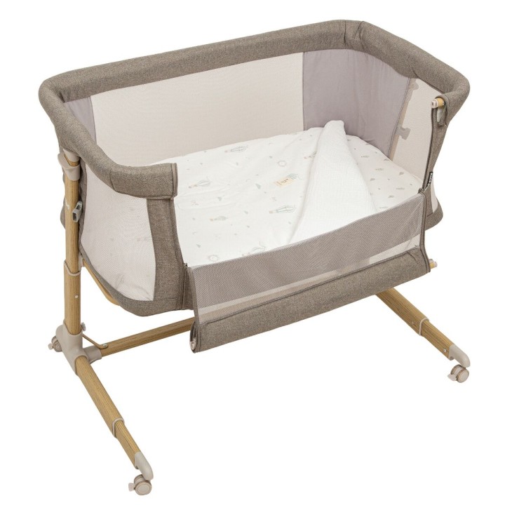 Minicuna colecho metálica con bajera y funda nórdica Blue Sky (color) 