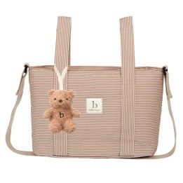 Bolso pañalera crossbody Veneto (blanco/terracota) de Bimbidreams
