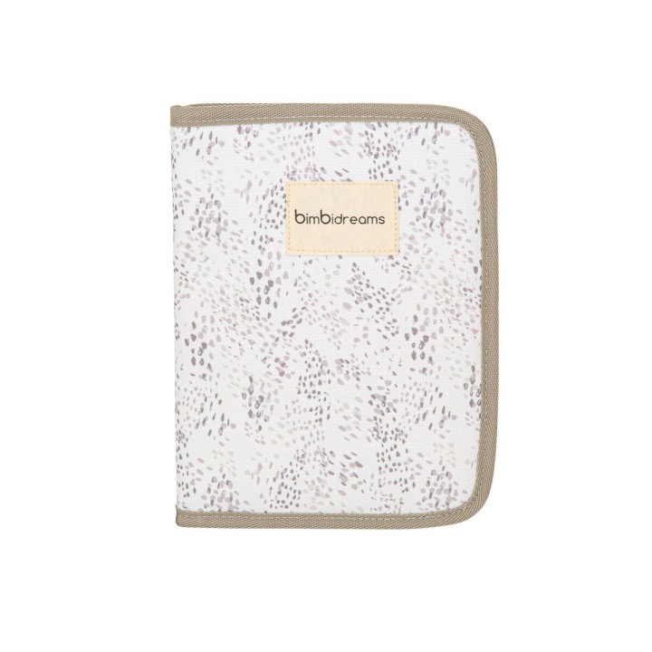 Portadocumentos bebé Dots (blanco/lino) de Bimbidreams