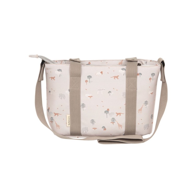 Bolso pañalera crossbody con cambiador Nairobi (lino) de Bimbidreams