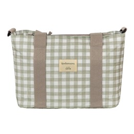 Bolso pañalera crossbody con cambiador Vichi (blanco/verde) de Bimbidr