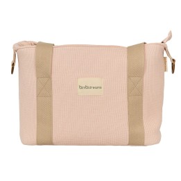 Bolso pañalera crossbody con cambiador Waffle (rosa) de Bimbidreams