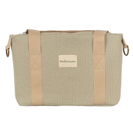 Bolso pañalera crossbody con cambiador Waffle (verde) de Bimbidreams