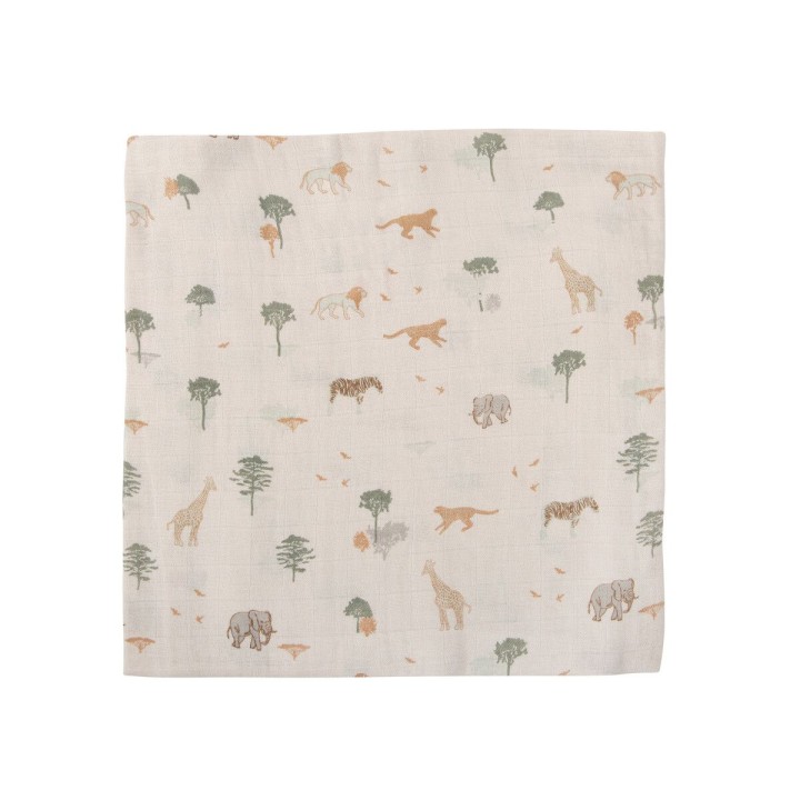 Muselina de bambú 120x120 cm Nairobi (lino) de Bimbidreams