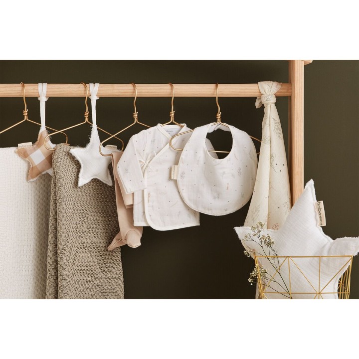 Muselina de bambú 120x120 cm Botanic (beige) de Bimbidreams