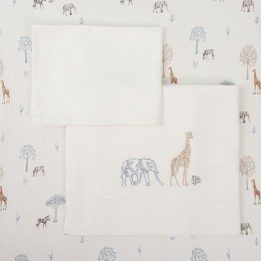 Tríptico de punto cuna mini 50x80 Tanzania (multicolor) de Bimbidreams