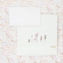 Tríptico de punto cuna 60x120 Niza (blanco/lila) de Bimbidreams