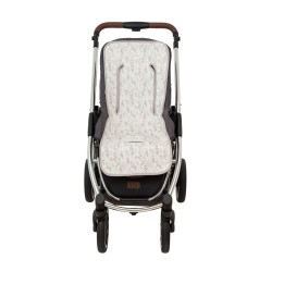 Colchoneta silla de paseo Dots (blanco/lino) de Bimbidreams