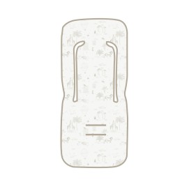 Colchoneta silla de paseo Noé (blanco/lino) de Bimbidreams