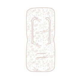 Colchoneta silla de paseo Dafne (blanco/rosa) de Bimbidreams