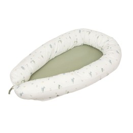 Cuna nido reductor Trex (blanco/verde) de Bimbidreams