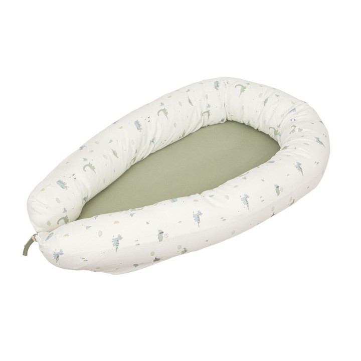 Cuna nido reductor Trex (blanco/verde) de Bimbidreams