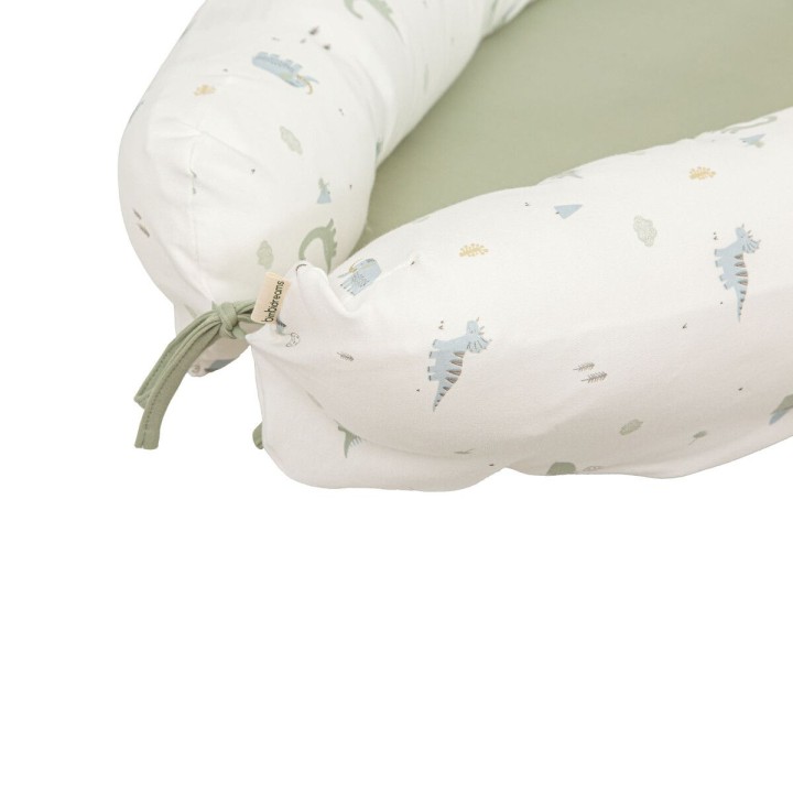 Cuna nido reductor Trex (blanco/verde) de Bimbidreams