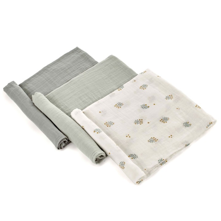 Muselinas de bambú 80x80 Jané pack 3 antiácaros multiuso | PequeMonster