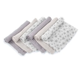 Muselinas de bambú 35x35 Jané pack 6 babero doudou multiuso | PequeMonster