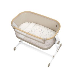 Cuna colecho Baby Side Jané - 6 alturas, colchón y textil incluido
