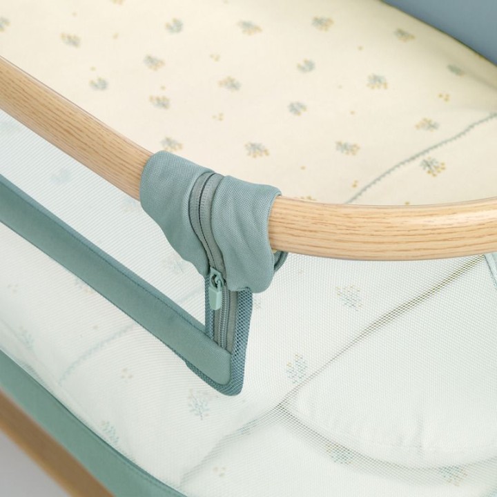 Cuna colecho Baby Side Jané - 6 alturas, colchón y textil incluido